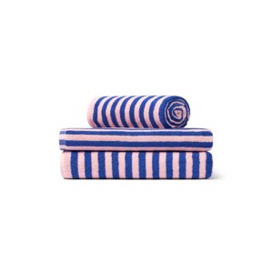 Bongusta håndklæde - Dazzling Blue/Rose -  70x140cm.